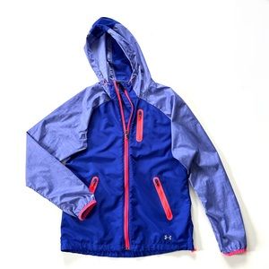 Under Armour Bright Violet Blue & Purple Storm Lightweight Zip Hooded Jacket